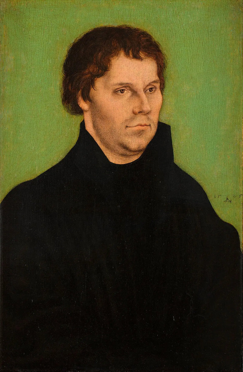 Martin Luther, do połowy ciała, zwrócony w prawo - Lucas Cranach Starszy