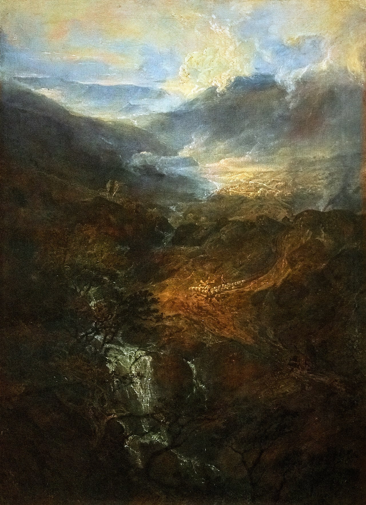 Poranek wśród wzgórz Coniston, Cumberland - J. M. W. Turner