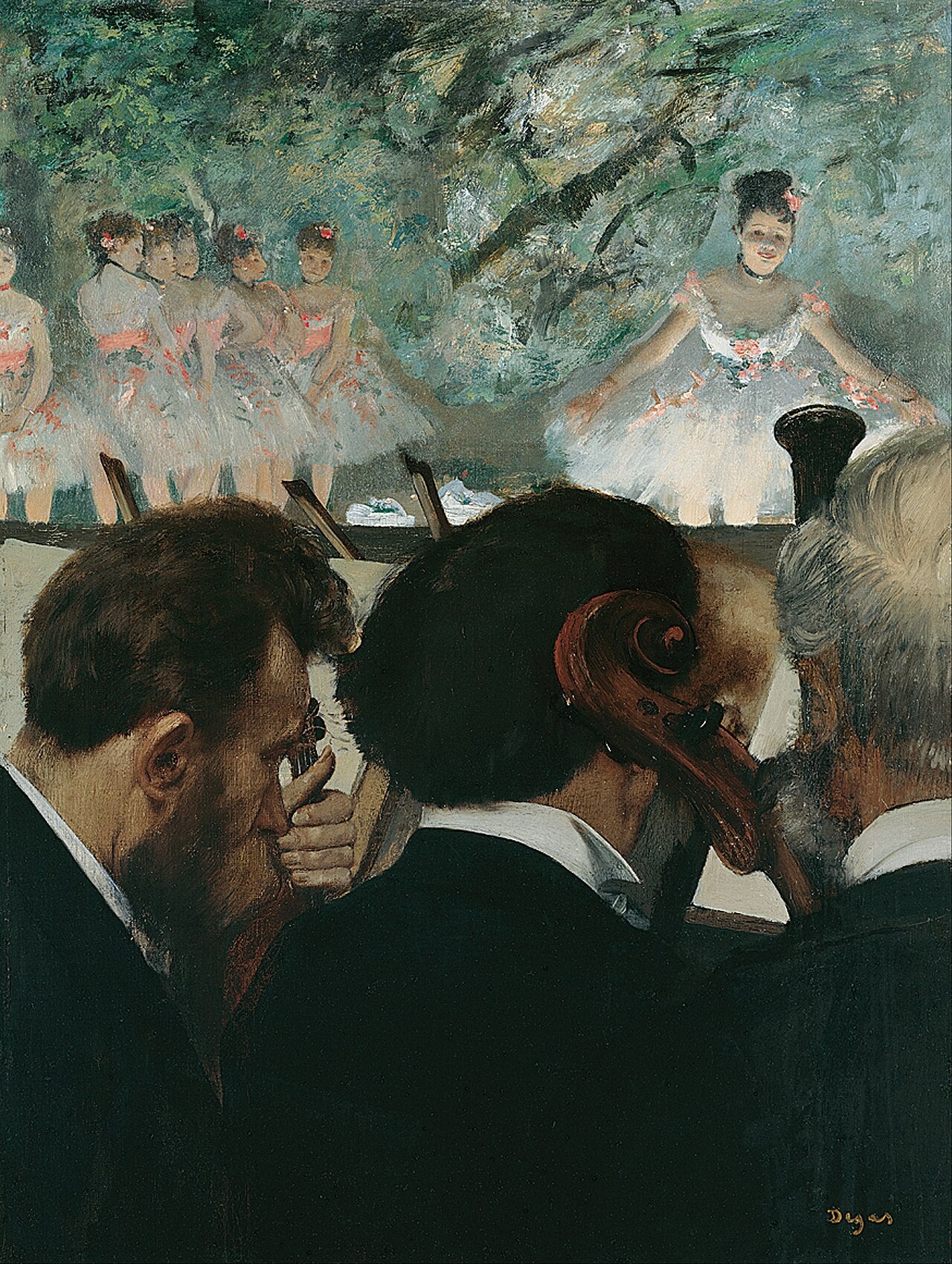 Muzycy w orkiestrze - Edgar Degas