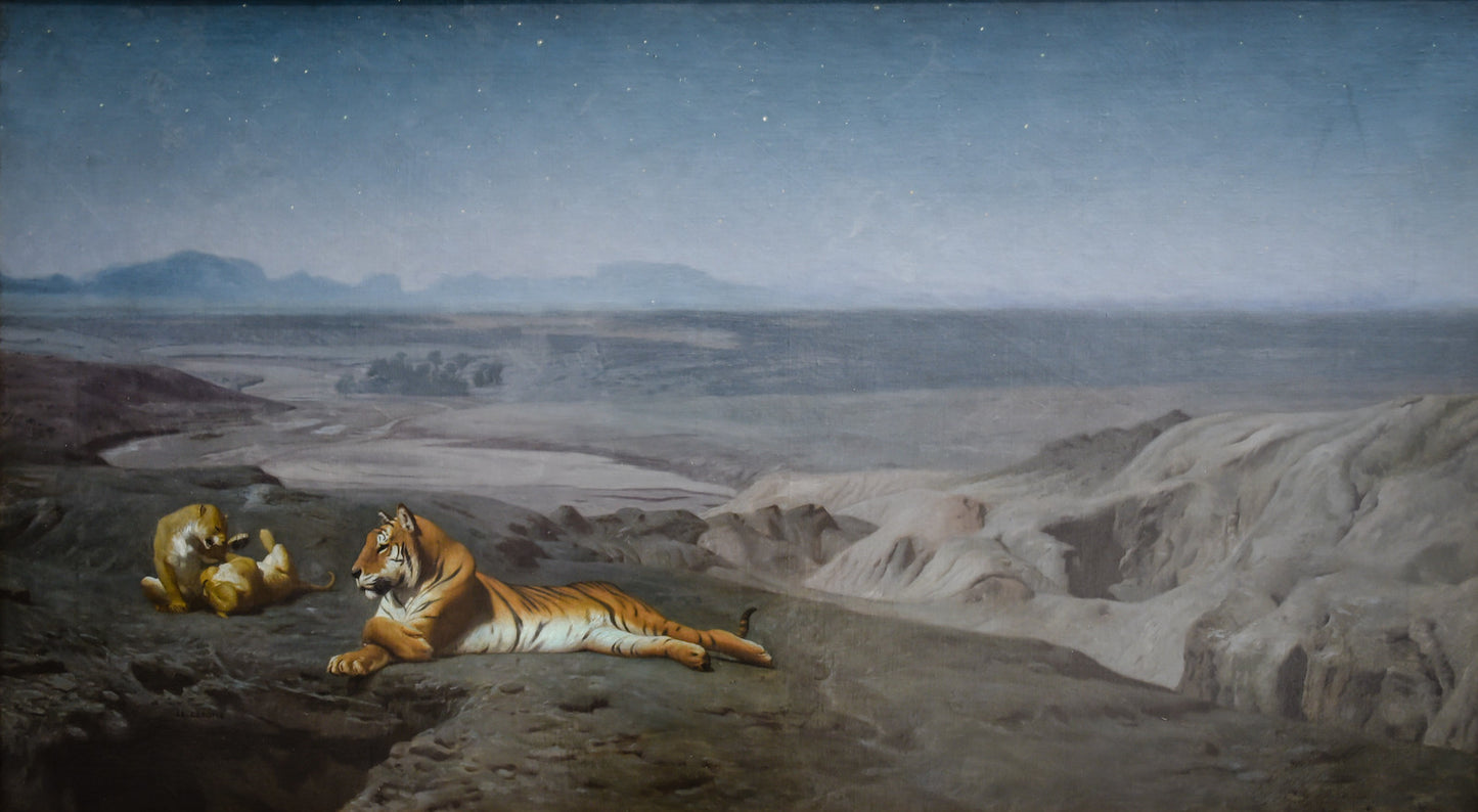 Noc na pustyni - Jean-Léon Gérôme
