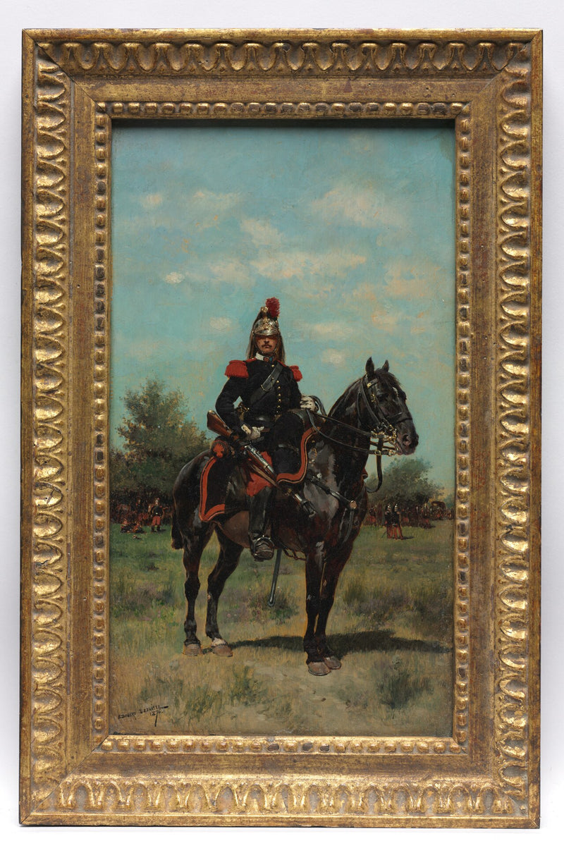 Oficer dragonów konnych - Édouard Detaille