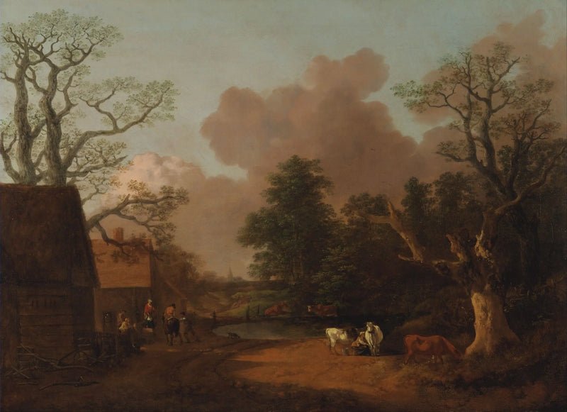 Pejzaż z mleczarką - Thomas Gainsborough