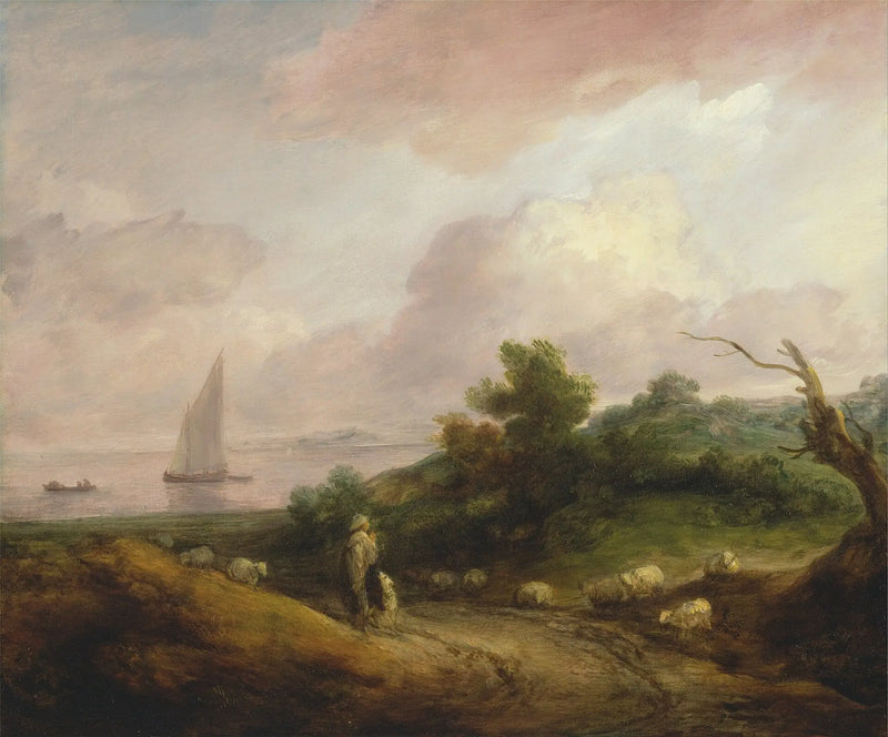 Wybrzeże z pasterzem i jego stadem - Thomas Gainsborough