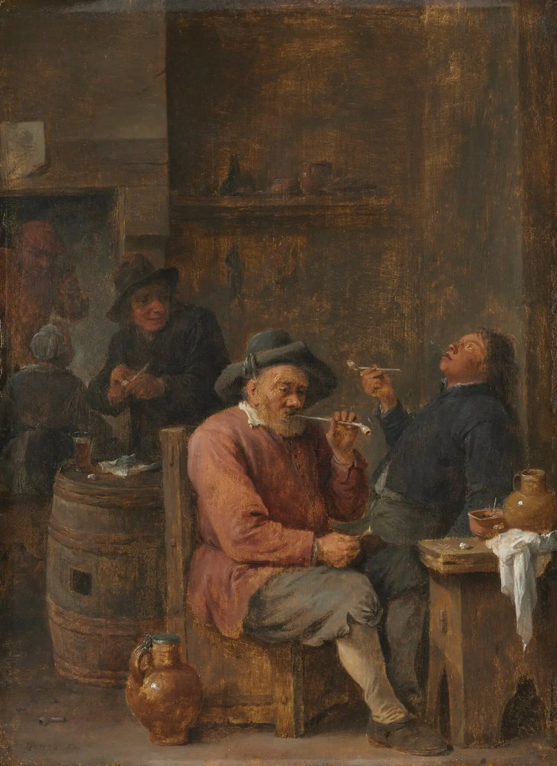 Chłopi palący w gospodzie - David Teniers Młodszy
