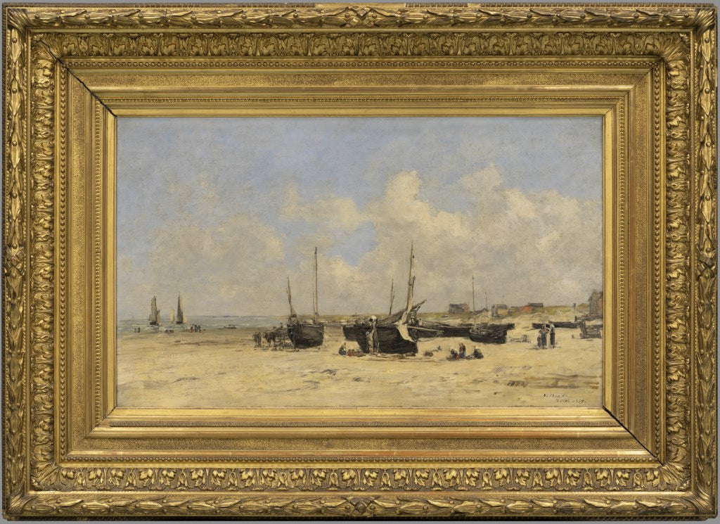 Plaża w Berck przy niskim stanie wody - Eugène Boudin