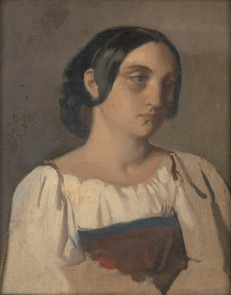 Portret Włoszki - Théodore Chassériau