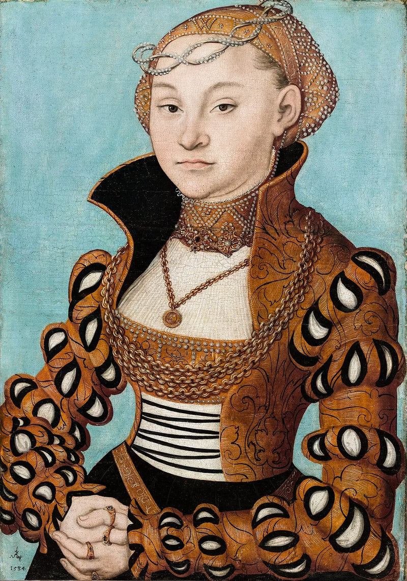 Portret szlachetnej damy saksońskiej - Lucas Cranach Starszy
