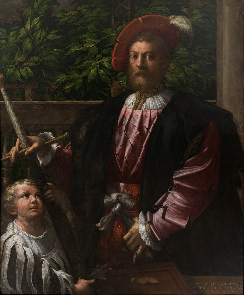 Portret Lorenzo Cybo - Parmigianino