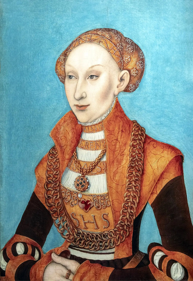 Portret Sibylle z Klewe, elektorowa Saksonii - Lucas Cranach Starszy