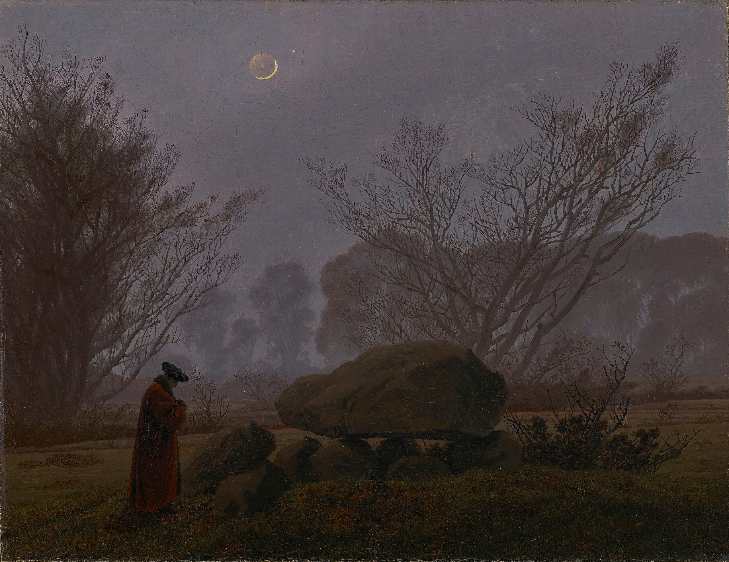 Spacer o zmierzchu - Caspar David Friedrich