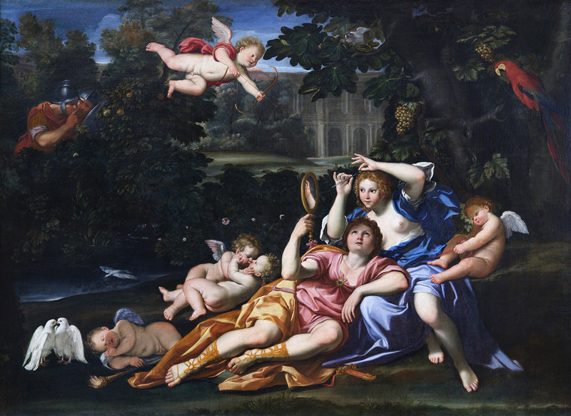 Renaud przedstawiający lustro Armide - Domenichino