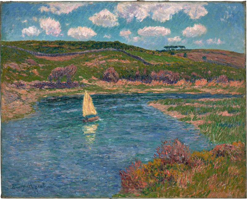 Rzeka z Pont-Aven, Finistère - Henry Moret