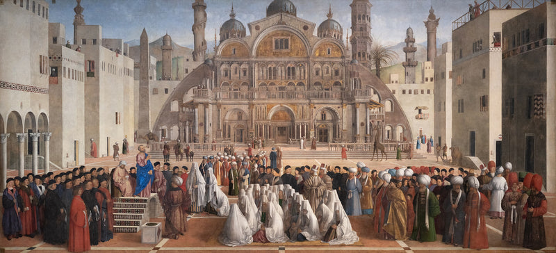 Święty Marek głoszący w Aleksandrii - Giovanni Bellini
