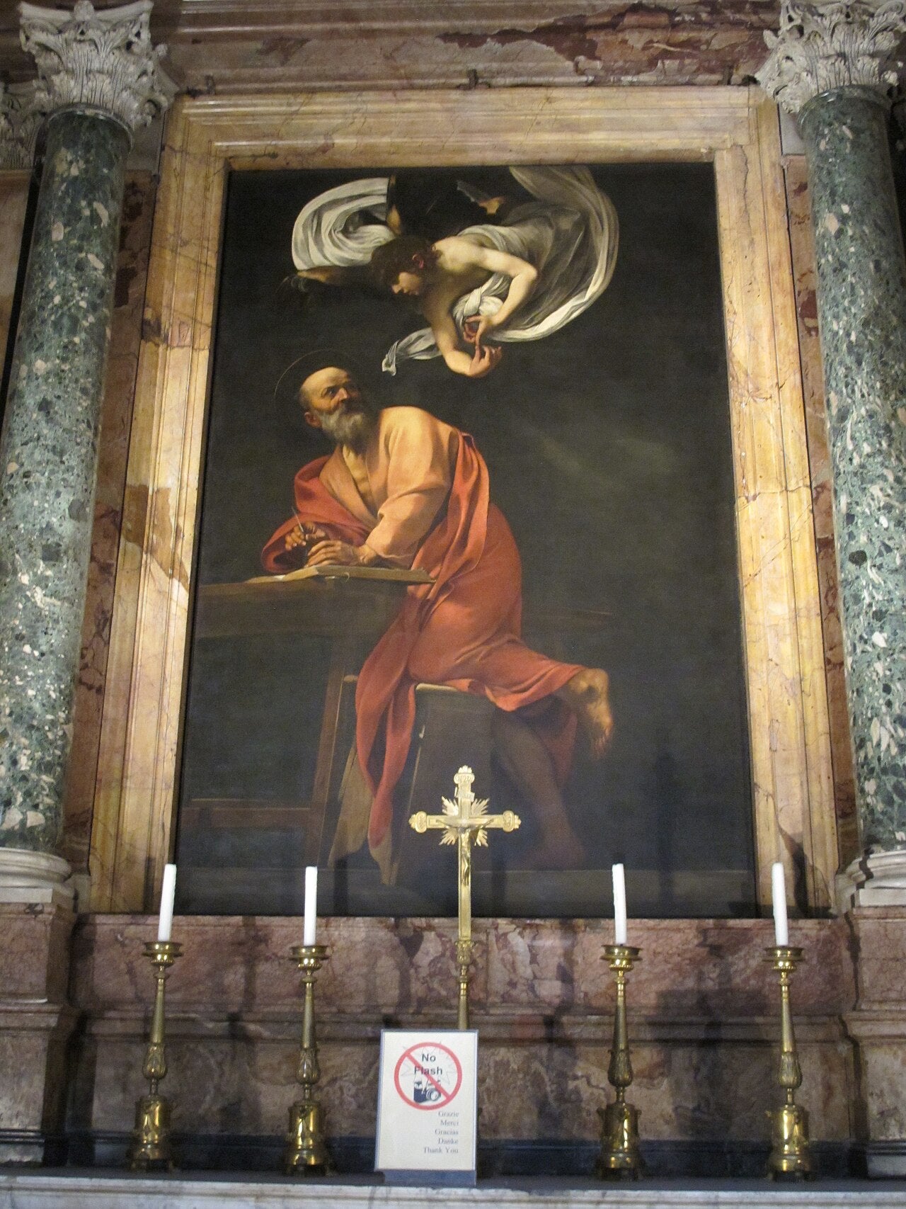 Święty Mateusz i Anioł - Caravaggio