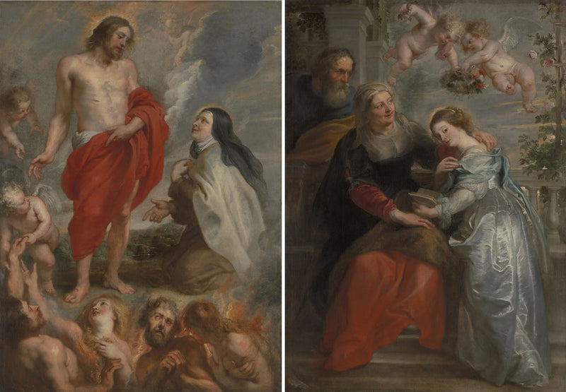 Święta Teresa i edukacja Marii - Peter Paul Rubens