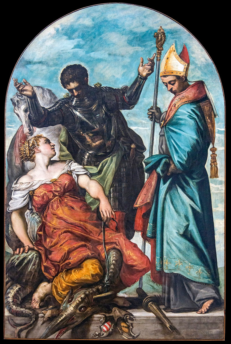 Święci Jerzy i Ludwik z Tuluzy - Jacopo Tintoretto