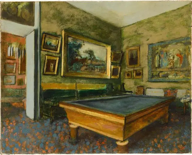 Sala bilardowa - Edgar Degas