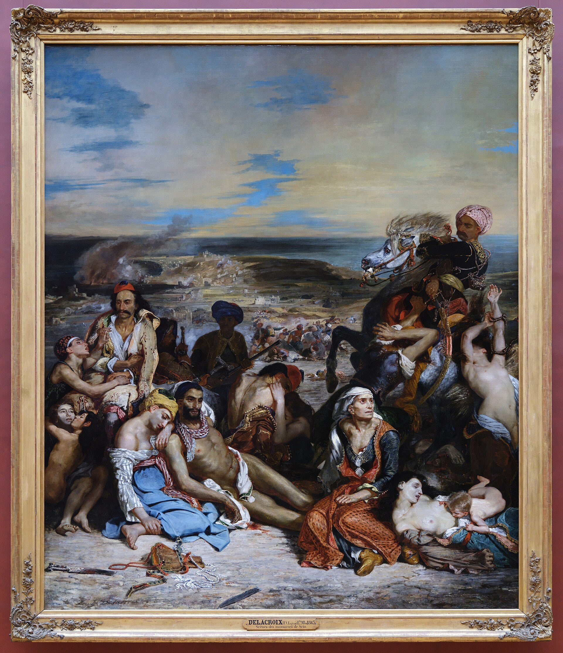 Sceny rzezi w Scio - Eugène Delacroix