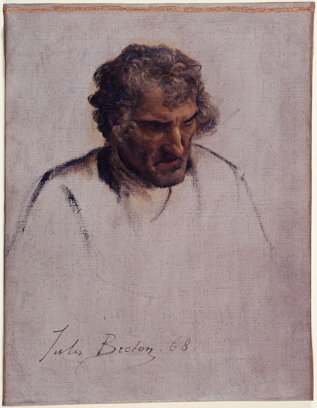 Tête de Breton, étude pour le Pardon - Jules Breton