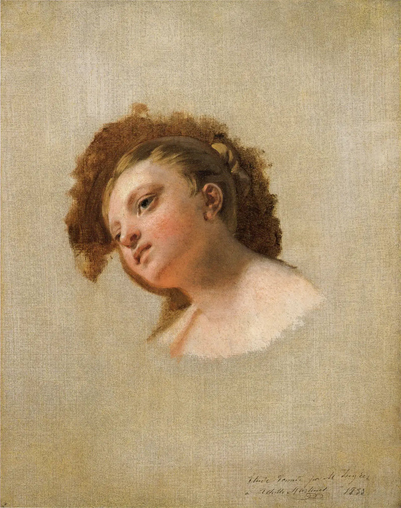 Głowa młodej kobiety - Jean-Auguste-Dominique Ingres