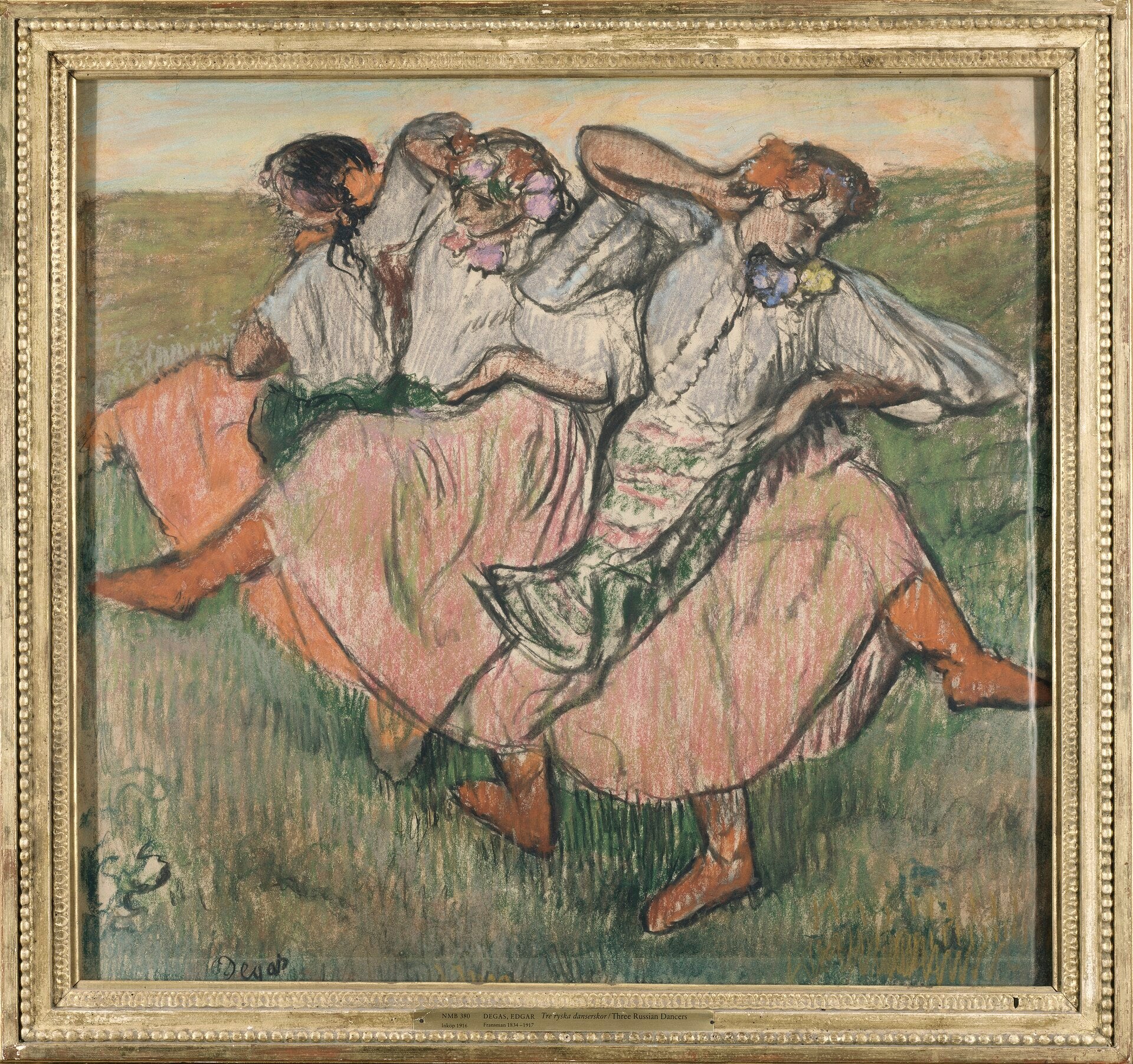 Trzej rosyjscy tancerze - Edgar Degas