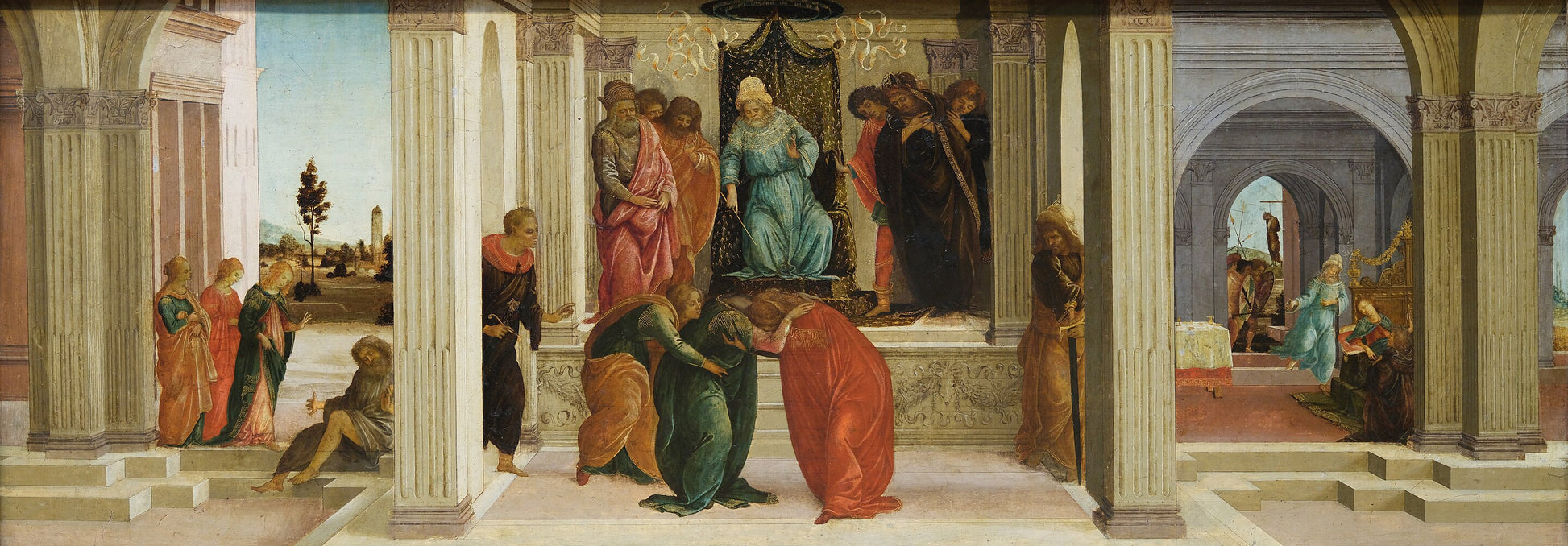 Trois scènes de l'histoire d'Esther - Sandro Botticelli