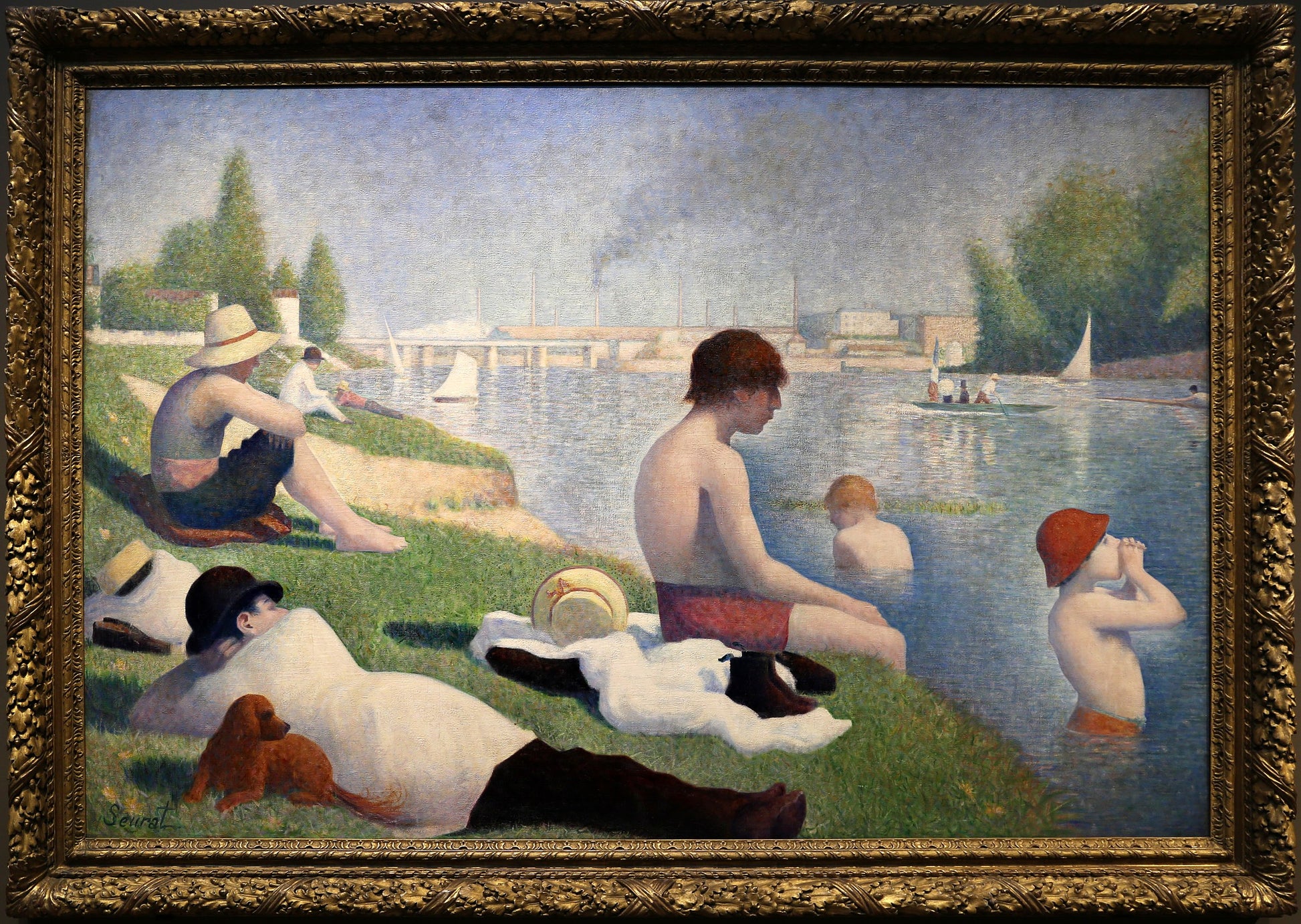 Kąpiel w Asnières - Georges Seurat