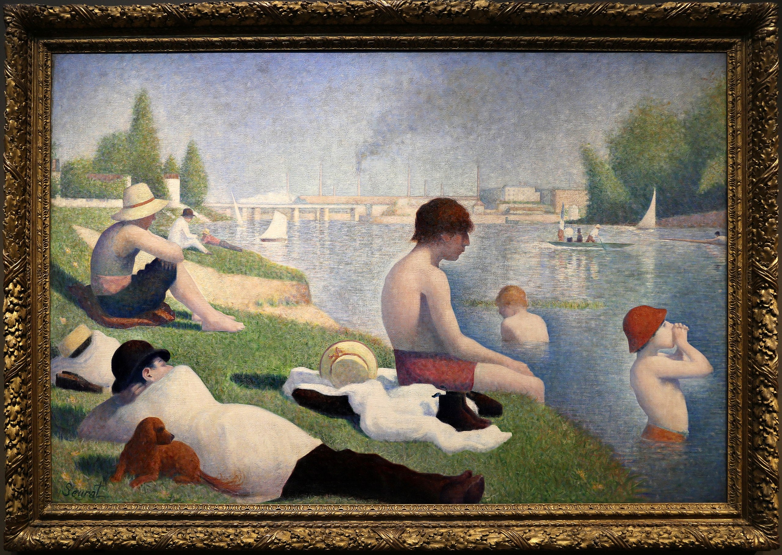 Kąpiel w Asnières - Georges Seurat