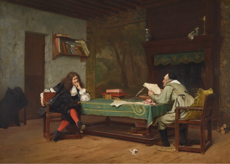 Współpraca (Molière i Corneille - Jean-Léon Gérôme