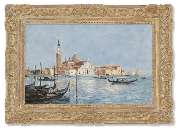 Wenecja, kościół San Giorgio - Eugène Boudin