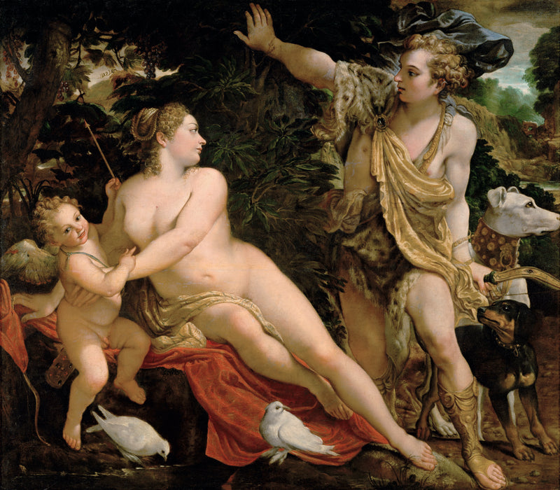 Wenus, Adonis i Kupidyn - Annibale Carracci