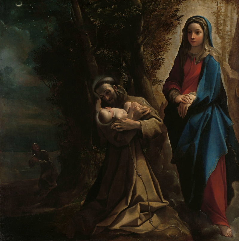 Widok świętego Franciszka z Asyżu - Ludovico Carracci
