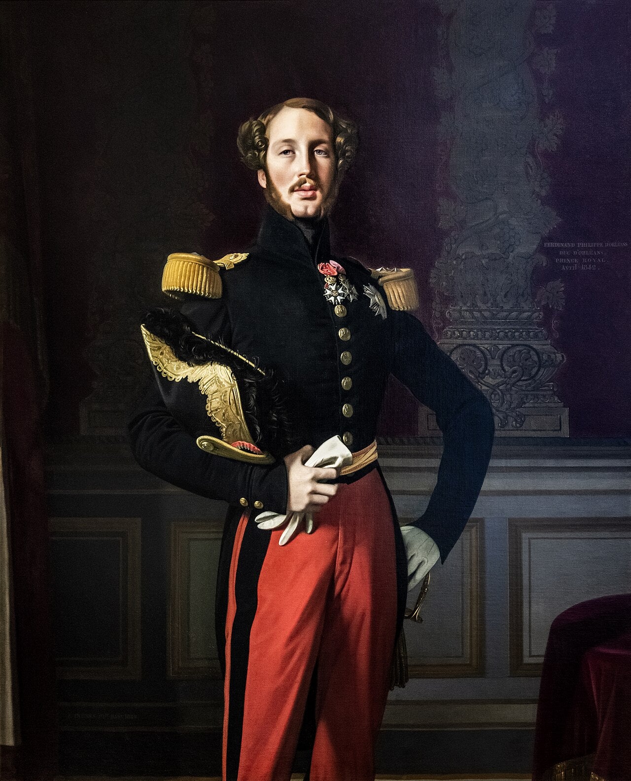 portret Ferdynanda-Filipa, księcia Orleanu - Jean-Auguste-Dominique Ingres