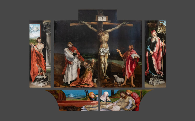 zamknięty retabel Issenheim - Matthias Grünewald
