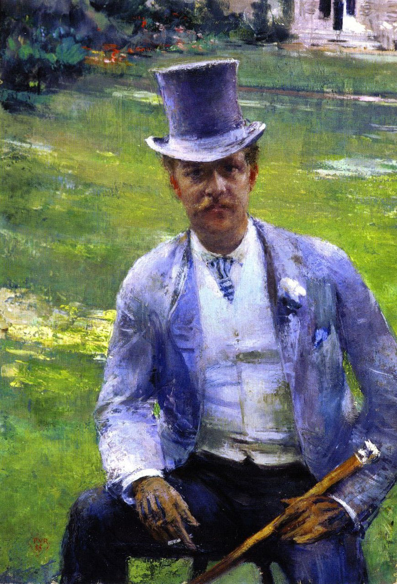 Portret Octave Maus jako dandys - Théodore van Rysselberghe