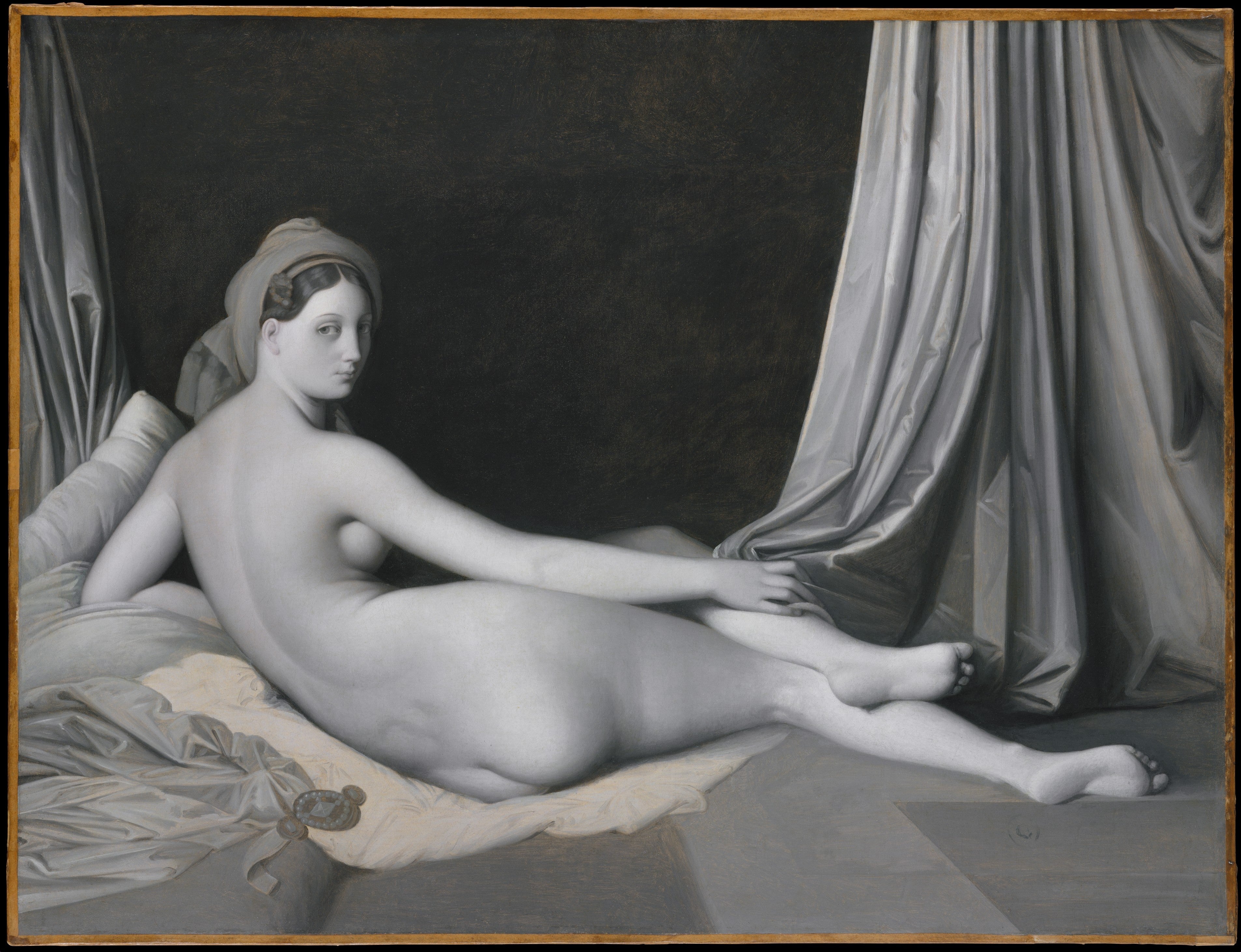 Odaliska w szarościach - Jean-Auguste-Dominique Ingres
