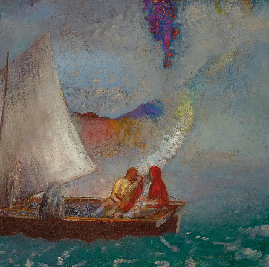 Szara żagielka - Odilon Redon