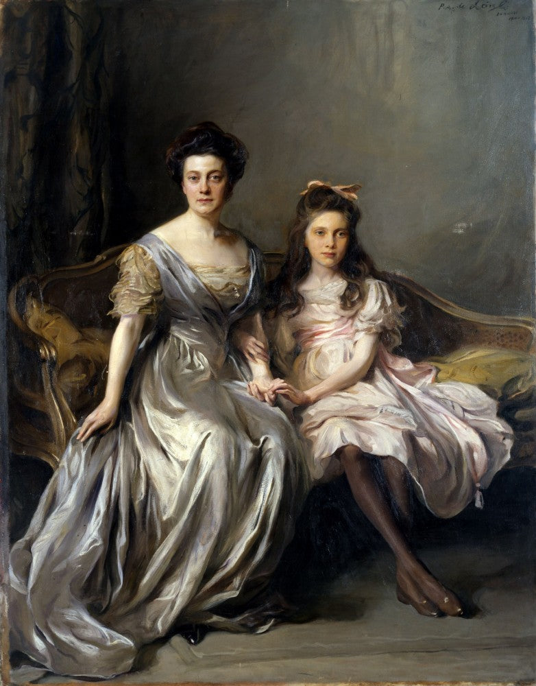Portrait d'une dame et de sa fille (Portrait d'Anya et Lanya) - Philip de László