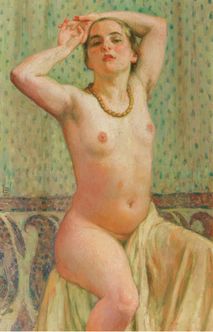 Paquita z naszyjnikiem - Thé van Rysselberghe