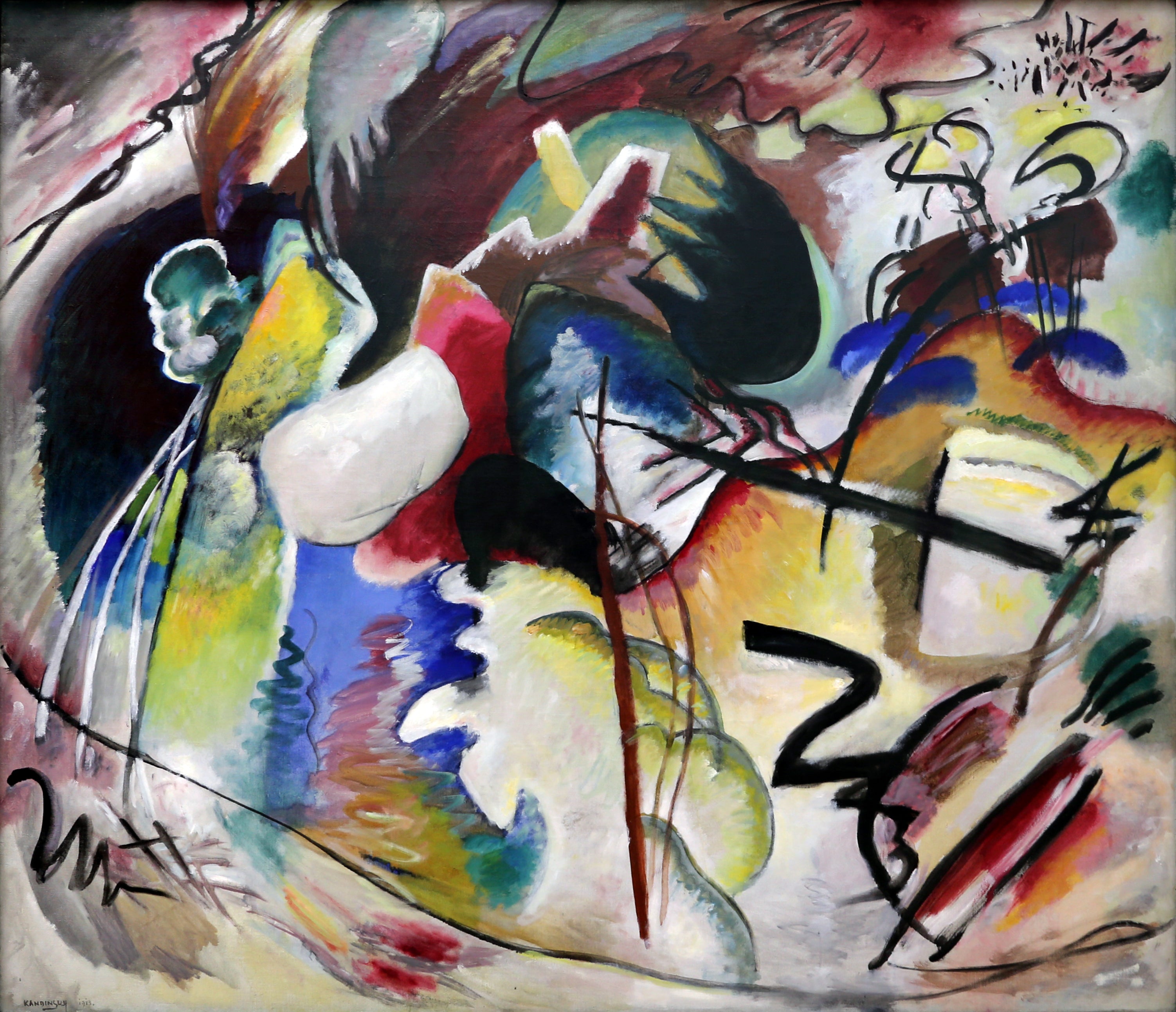 Photo avec forme blanche - Vassily Kandinsky