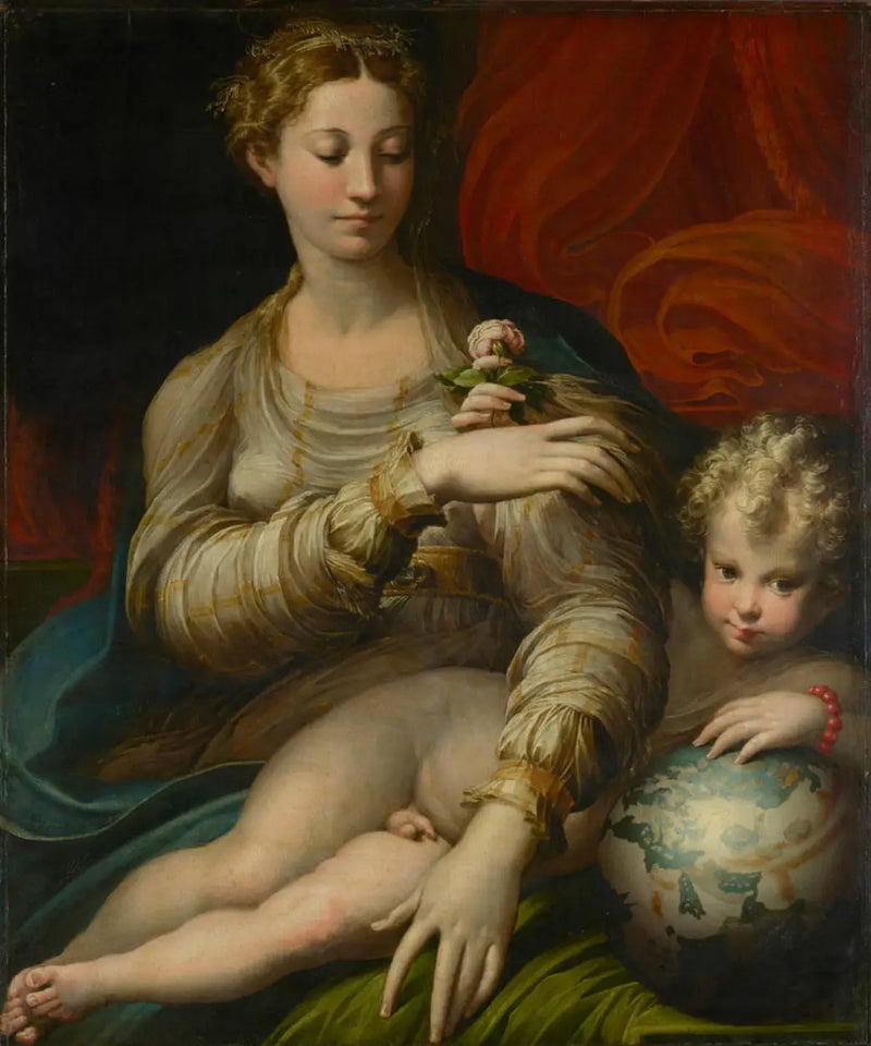 Dziewica z różą - Parmigianino