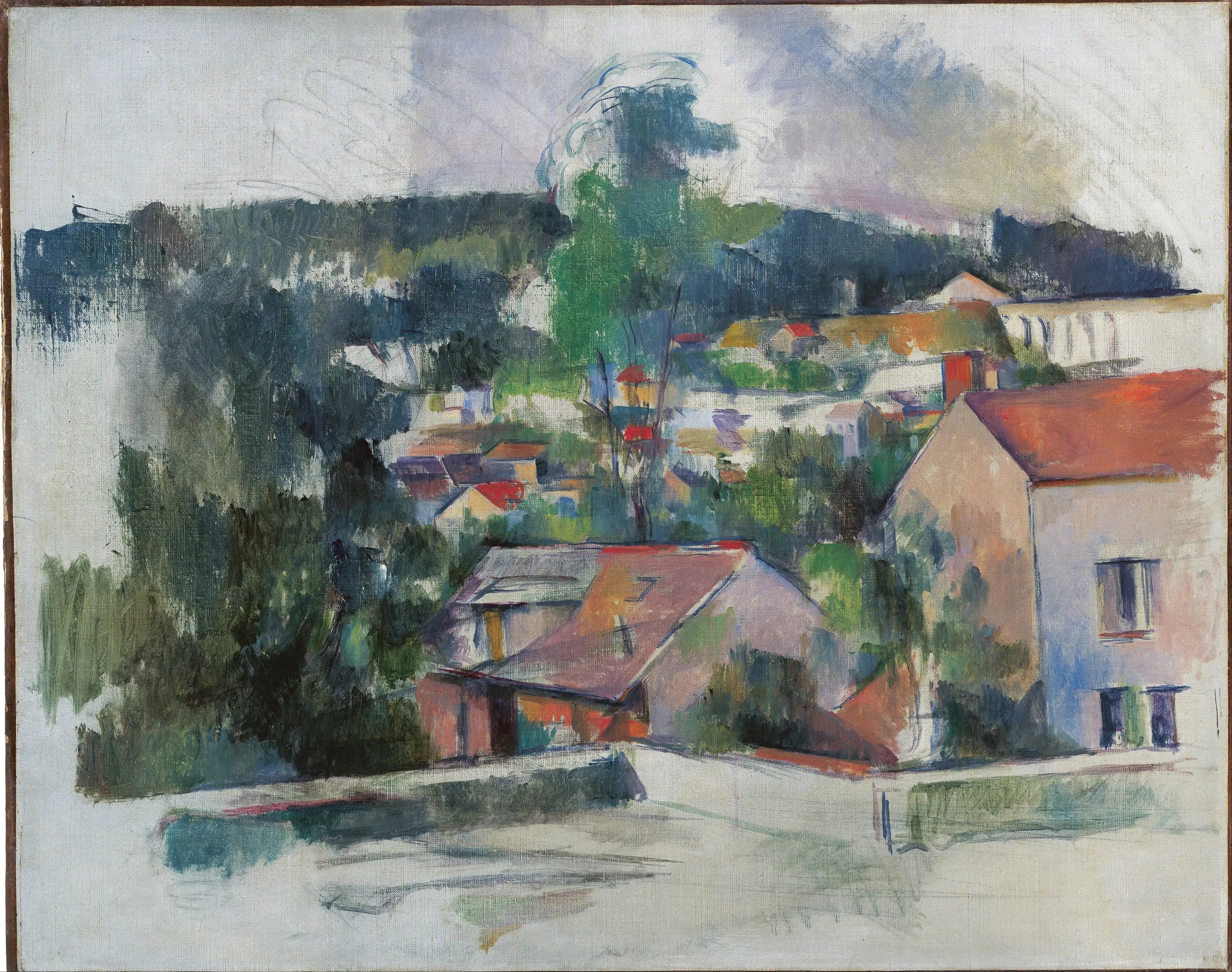 Reproduction du tableau « Paysage - Paul Cézanne » par Alpha Reproduction en peinture à l’huile