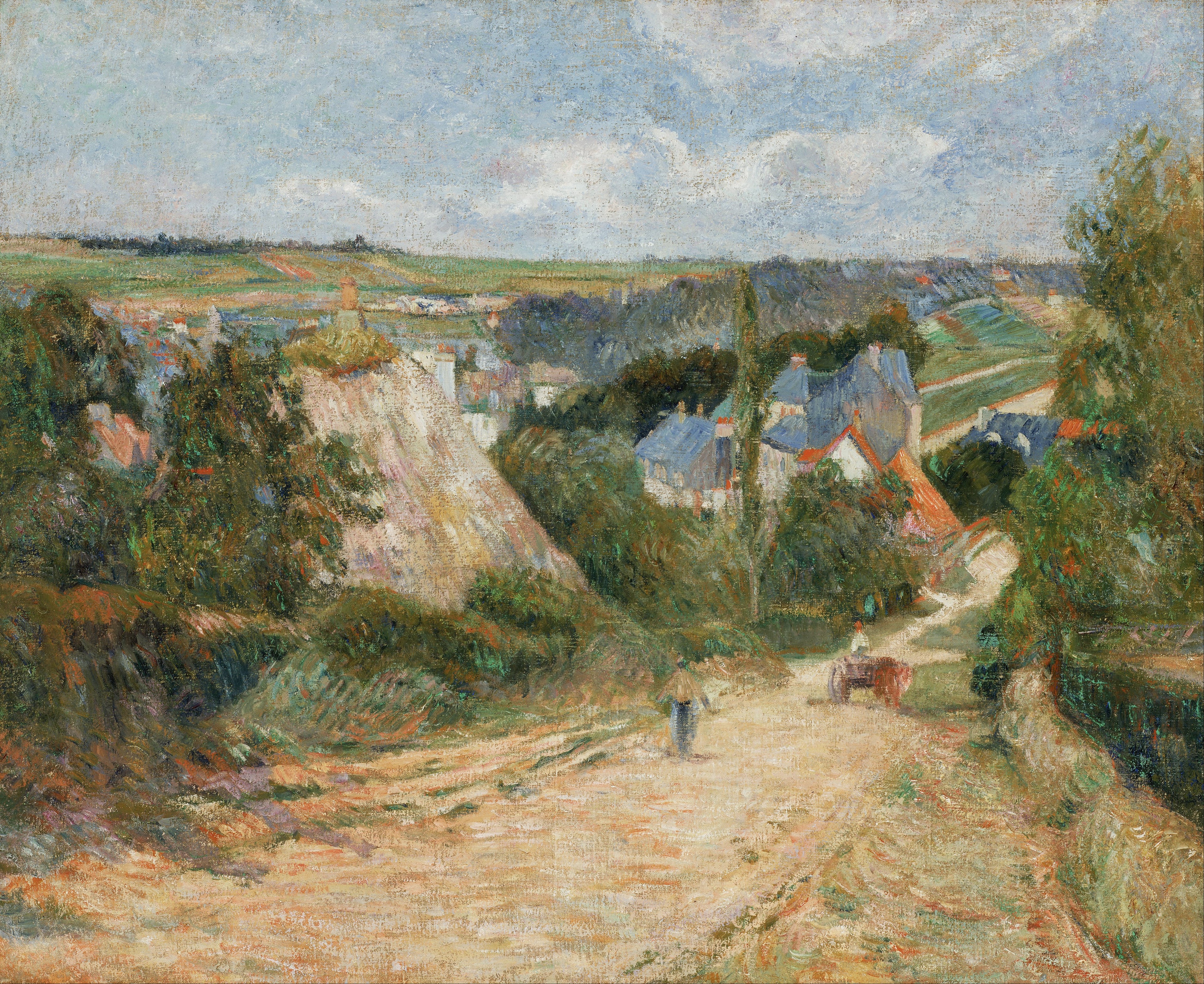 Wejście do wioski Osny - Paul Gauguin