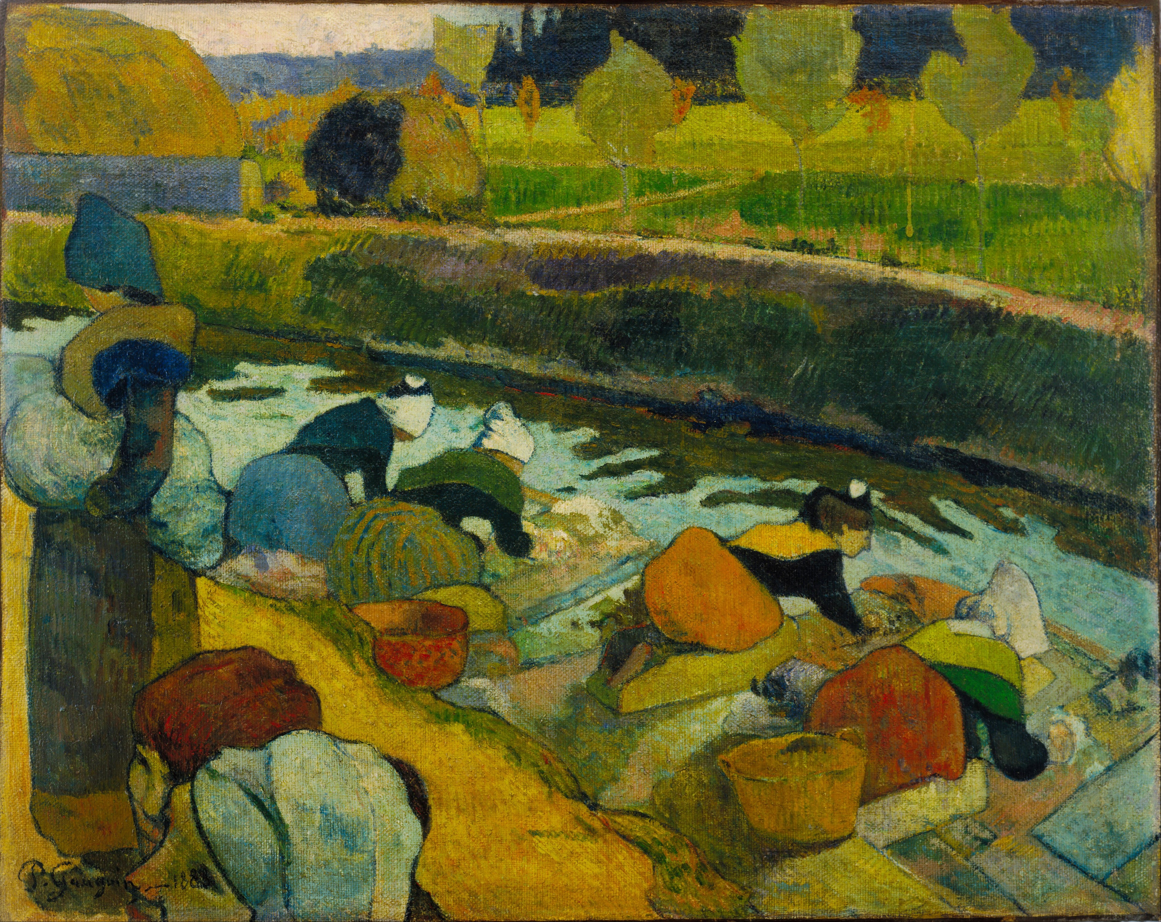 Pralki w Arles I (Roubine Króla) - Paul Gauguin