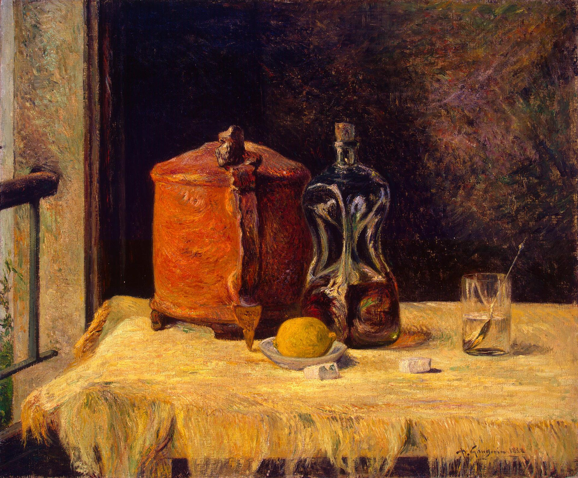 Martwa natura przy oknie - Paul Gauguin