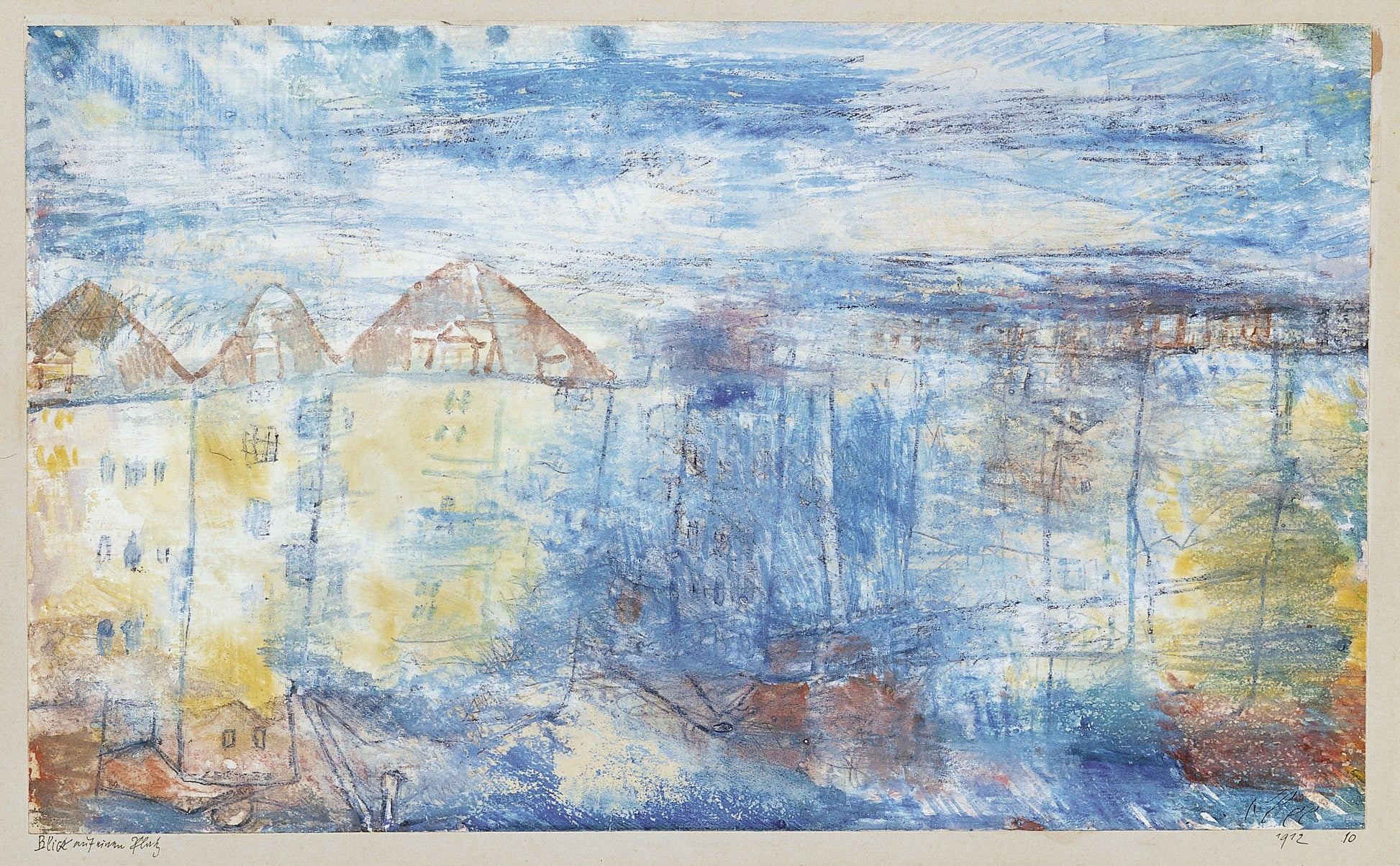 Widok na plac - Paul Klee