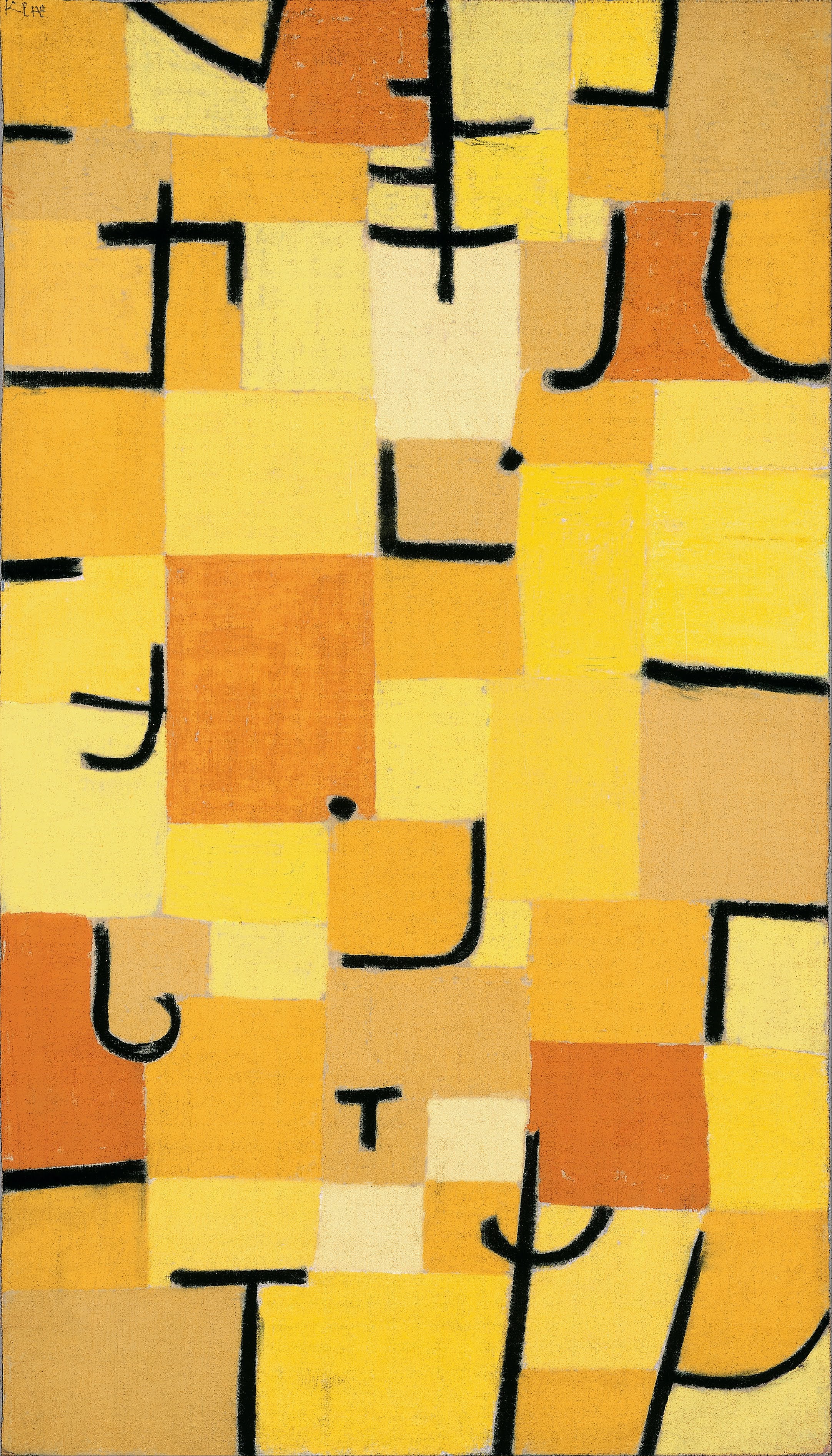 Panele w żółtym - Paul Klee