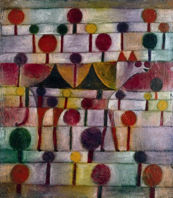 Wielbłąd (w krajobrazie z rytmicznymi drzewami) - Paul Klee