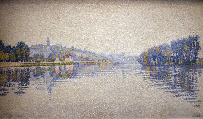 Brzegi rzeki, Sekwana w Herblay - Paul Signac