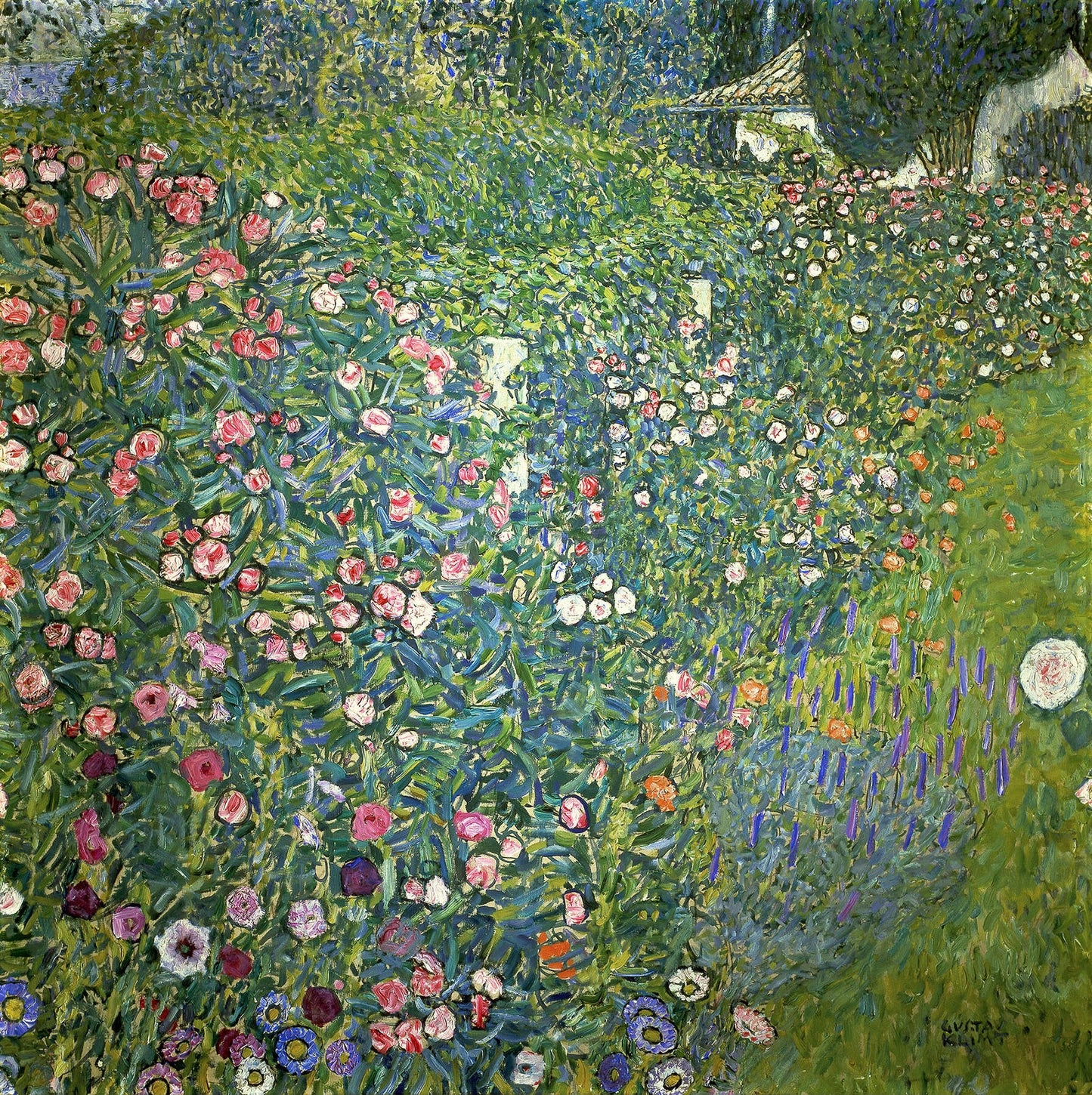 🌸🌿 Włoski krajobraz ogrodowy – Gustav Klimt (około 1913)